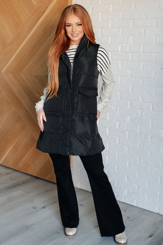 Cold and Calculated Longline Puffer Vest-Vests-Ave Shops-Motis & Co Boutique, Women's Fashion Boutique in Carthage, Missouri