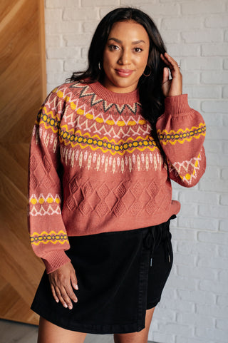 Cozy Chalet Fair Isle Sweater-Sweaters-Ave Shops-Motis & Co Boutique, Women's Fashion Boutique in Carthage, Missouri