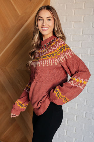 Cozy Chalet Fair Isle Sweater-Sweaters-Ave Shops-Motis & Co Boutique, Women's Fashion Boutique in Carthage, Missouri