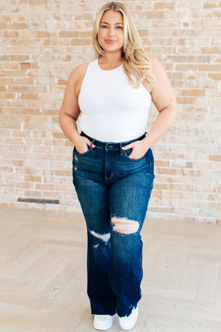 Cream of the Crop Rib Knit Tank Top in White-Tanks-Ave-Motis & Co Boutique, Women's Fashion Boutique in Carthage, Missouri