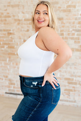 Cream of the Crop Rib Knit Tank Top in White-Tanks-Ave-Motis & Co Boutique, Women's Fashion Boutique in Carthage, Missouri