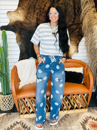 Jesus Loves You Grey Striped Tee-Graphic Tees-Wicker Road-Motis & Co Boutique, Women's Fashion Boutique in Carthage, Missouri