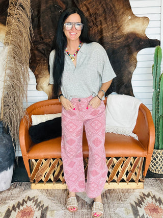 Brett Bandana Barrel Jeans-Jeans-Veveret-Motis & Co Boutique, Women's Fashion Boutique in Carthage, Missouri