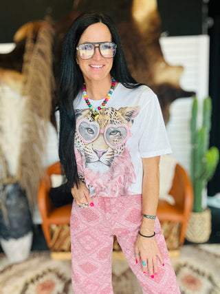 Fran Fancy Cheetah Graphic Tee-Graphic Tees-J Coons-Motis & Co Boutique, Women's Fashion Boutique in Carthage, Missouri