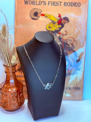 Roan Faux White Buffalo Cluster Necklace-Necklaces-Western Elite-Motis & Co Boutique, Women's Fashion Boutique in Carthage, Missouri