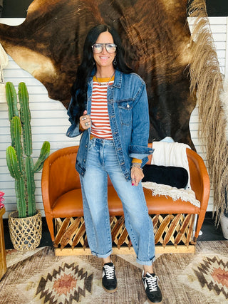 Farrah Ragland Striped Sweater-Sweaters-Lovlov-Motis & Co Boutique, Women's Fashion Boutique in Carthage, Missouri