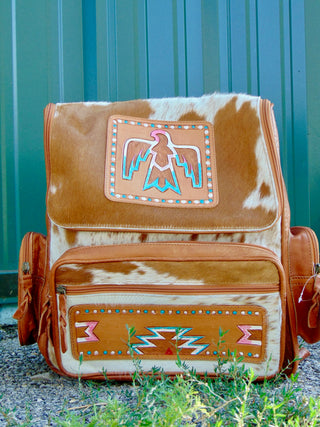 Tooled Buckle Leather Backpack-Backpacks-Western Linen-Motis & Co Boutique, Women's Fashion Boutique in Carthage, Missouri