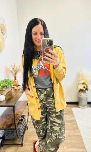 Thermal Button Front Cardigan - Charm-Cardigans-Andree by Unit-Motis & Co Boutique, Women's Fashion Boutique in Carthage, Missouri