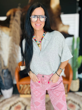 Brett Bandana Barrel Jeans-Jeans-Veveret-Motis & Co Boutique, Women's Fashion Boutique in Carthage, Missouri