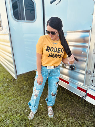 Rodeo Bum Graphic Tee-Graphic Tees-Rodeo Hippie-Motis & Co Boutique, Women's Fashion Boutique in Carthage, Missouri