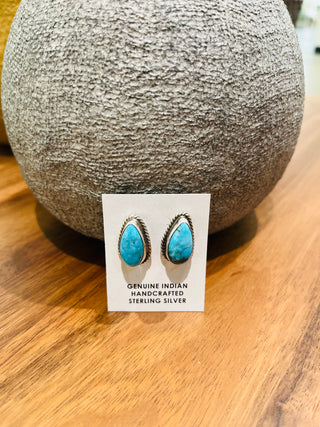 Sheryl Kee Authentic Turquoise Earrings-Earrings-Motis & CO-Motis & Co Boutique, Women's Fashion Boutique in Carthage, Missouri