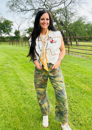 Emmylou Western Muscle Tank-Short Sleeves-Taelynn-Motis & Co Boutique, Women's Fashion Boutique in Carthage, Missouri