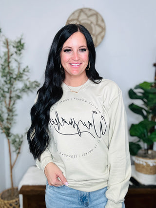 Waymaker Spiritual Graphic Sweatshirt-Pullovers-P&PD-Motis & Co Boutique, Women's Fashion Boutique in Carthage, Missouri