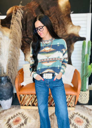 Canyon Ridge Ribbed Pullover Top
