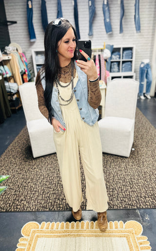 Dally Cream Cropped Jumpsuit-Jumpsuits & Rompers-Fashion Go-Motis & Co Boutique, Women's Fashion Boutique in Carthage, Missouri