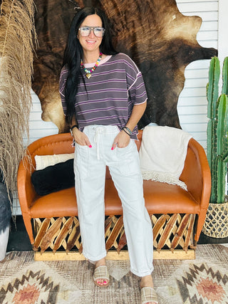Jam Striped Boxy Top-Short Sleeves-ee: some-Motis & Co Boutique, Women's Fashion Boutique in Carthage, Missouri