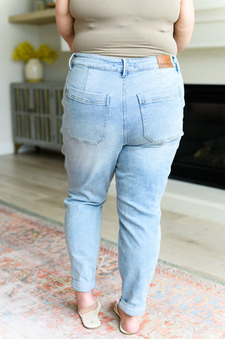 Cooper High Rise Vintage Denim Jogger-Joggers-Ave Shops-Motis & Co Boutique, Women's Fashion Boutique in Carthage, Missouri