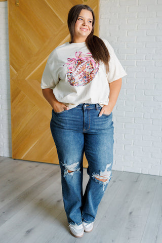 Disco Football Graphic Tee-Graphic Tees-Ave Shops-Motis & Co Boutique, Women's Fashion Boutique in Carthage, Missouri