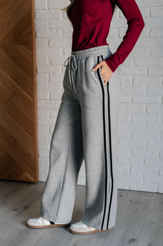 Don't Get Stuck Stripe Detail Sweatpants-Bottoms-Ave Shops-Motis & Co Boutique, Women's Fashion Boutique in Carthage, Missouri