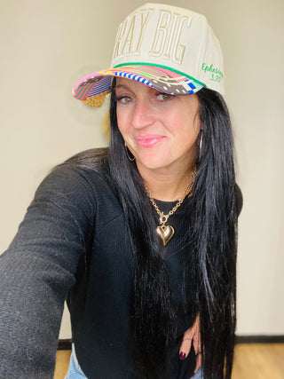 Pray Big Colorful Hat-Hats-Poppy & Pine-Motis & Co Boutique, Women's Fashion Boutique in Carthage, Missouri