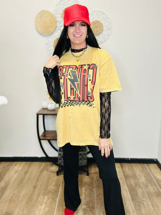 Chiefs Lightning Bolt Football Graphic Tee-Graphic Tees-Motis & CO-Motis & Co Boutique, Women's Fashion Boutique in Carthage, Missouri