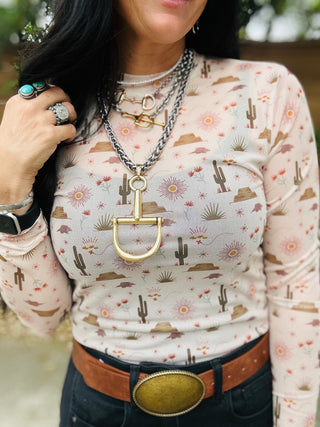 Desert Dreams Sheer Mesh Top-Long Sleeves-Howdy Hanny-Motis & Co Boutique, Women's Fashion Boutique in Carthage, Missouri