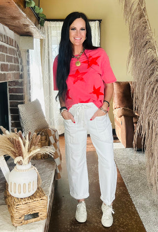Clay Cropped Barrel Cargo Jeans-Jeans-Risen-Motis & Co Boutique, Women's Fashion Boutique in Carthage, Missouri