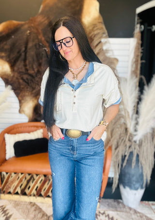 Mona Oversized Knit Top-Short Sleeves-Very J-Motis & Co Boutique, Women's Fashion Boutique in Carthage, Missouri