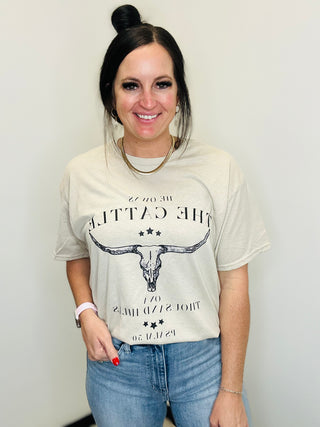 He Owns The Cattle Graphic Tee-Graphic Tees-Motis & CO-Motis & Co Boutique, Women's Fashion Boutique in Carthage, Missouri
