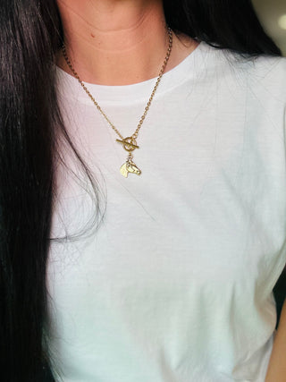 Derby Horse Gold Necklace-Necklaces-VB&CO-Motis & Co Boutique, Women's Fashion Boutique in Carthage, Missouri