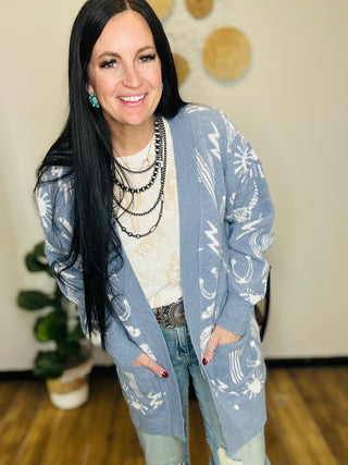 Mabel Western Print Top-Short Sleeves-Merigold Kiss-Motis & Co Boutique, Women's Fashion Boutique in Carthage, Missouri