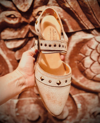 Laramie Kodiak White Leather Ballerina Mule by Agave Sky-Mules-Agave Sky-Motis & Co Boutique, Women's Fashion Boutique in Carthage, Missouri