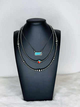 Dixon Turquoise Bar Necklace-Necklaces-Turquoise Heaven-Motis & Co Boutique, Women's Fashion Boutique in Carthage, Missouri