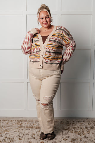 Effortless Elements Striped Cardigan-Cardigans-Ave Shops-Motis & Co Boutique, Women's Fashion Boutique in Carthage, Missouri