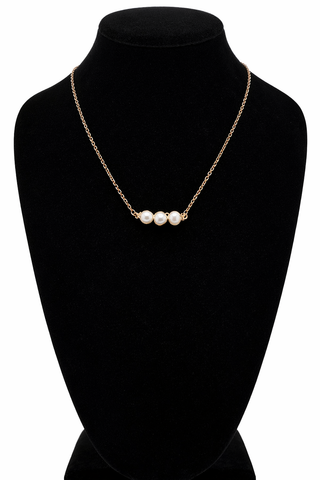 Destin Pearl Bar Necklace-Necklaces-Carol Su-Motis & Co Boutique, Women's Fashion Boutique in Carthage, Missouri