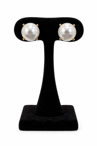 Miami Pearl Stud Earrings-Earrings-Carol Su-Motis & Co Boutique, Women's Fashion Boutique in Carthage, Missouri