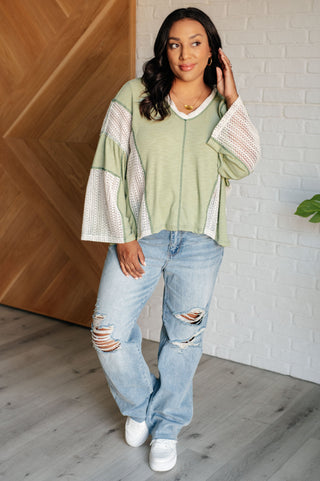 Elemental My Dear Patchwork Top-Long Sleeves-Ave Shops-Motis & Co Boutique, Women's Fashion Boutique in Carthage, Missouri