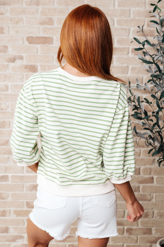 Enrichment Time Striped Top-Short Sleeves-Ave shops-Motis & Co Boutique, Women's Fashion Boutique in Carthage, Missouri