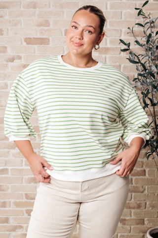 Enrichment Time Striped Top-Short Sleeves-Ave shops-Motis & Co Boutique, Women's Fashion Boutique in Carthage, Missouri