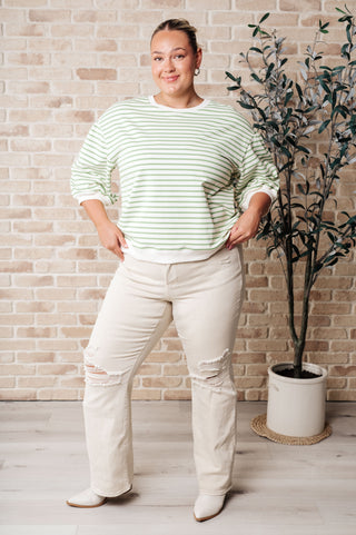 Enrichment Time Striped Top-Short Sleeves-Ave shops-Motis & Co Boutique, Women's Fashion Boutique in Carthage, Missouri