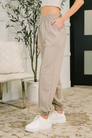 Every Second, Every Hour Jogger Bottoms in Ash Mocha-Pants-Ave Shops-Motis & Co Boutique, Women's Fashion Boutique in Carthage, Missouri