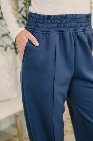 Every Second, Every Hour Jogger Bottoms in Blue Indigo-Pants-Ave Shops-Motis & Co Boutique, Women's Fashion Boutique in Carthage, Missouri