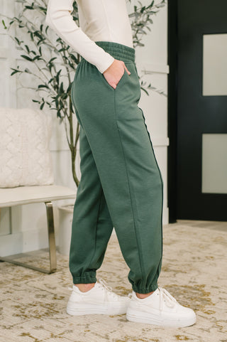 Every Second, Every Hour Jogger Bottoms in Dark Forest-Pants-Ave Shops-Motis & Co Boutique, Women's Fashion Boutique in Carthage, Missouri