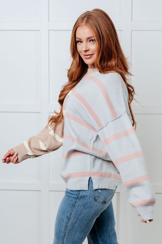 Exceptional Thought Striped Patchwork Sweater-sweater-Ave Shops-Motis & Co Boutique, Women's Fashion Boutique in Carthage, Missouri