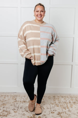 Exceptional Thought Striped Patchwork Sweater-Tops-Ave Shops-Motis & Co Boutique, Women's Fashion Boutique in Carthage, Missouri