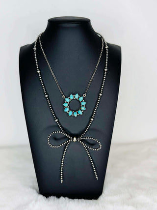 Eternity Kingman Turquoise Necklace-Necklaces-Touch of Gallop-Motis & Co Boutique, Women's Fashion Boutique in Carthage, Missouri