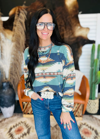 Canyon Ridge Ribbed Pullover Top