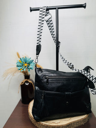 Cadillac Cross Body Handbag Black