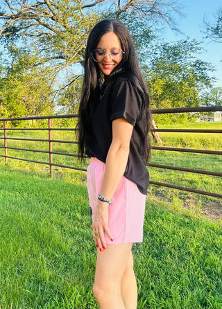 Cattle Club Pink Angus Shorts-Shorts-2 Fly-Motis & Co Boutique, Women's Fashion Boutique in Carthage, Missouri