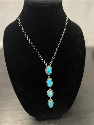 Eli Authentic Turquoise Lariat Necklace-Necklaces-Motis & CO-Motis & Co Boutique, Women's Fashion Boutique in Carthage, Missouri